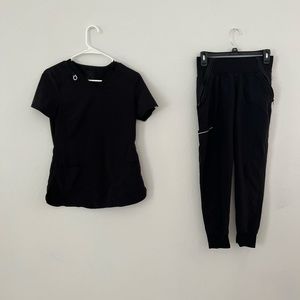 Cherokee Black Scrubs, Set is Infinity brand